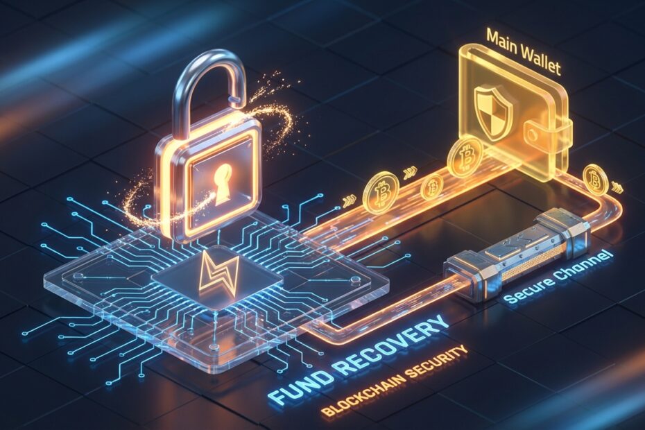 Ilustração de recuperação de fundos e segurança na Lightning Network do Bitcoin