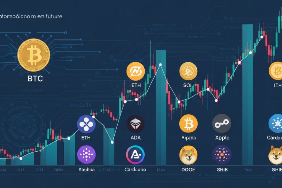 Comparativo visual entre Bitcoin e outras criptomoedas populares