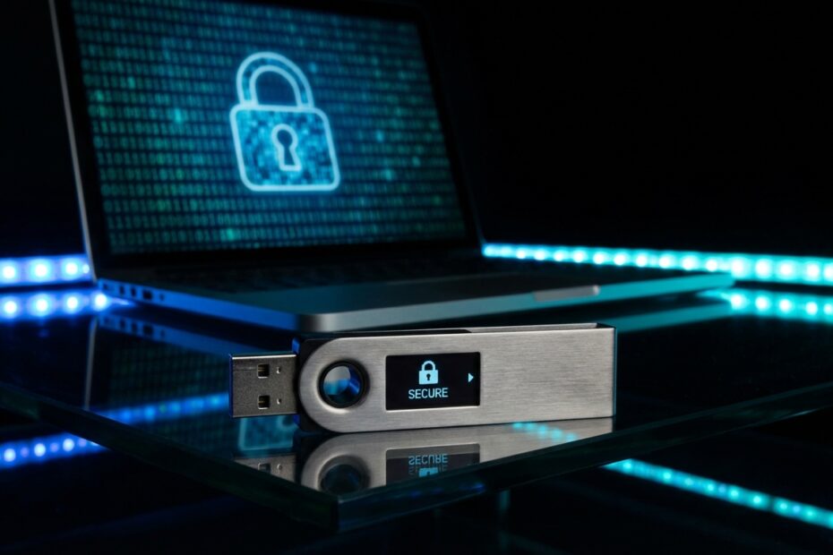 Carteira de hardware cripto segura contra ataques remotos em ambiente tecnológico