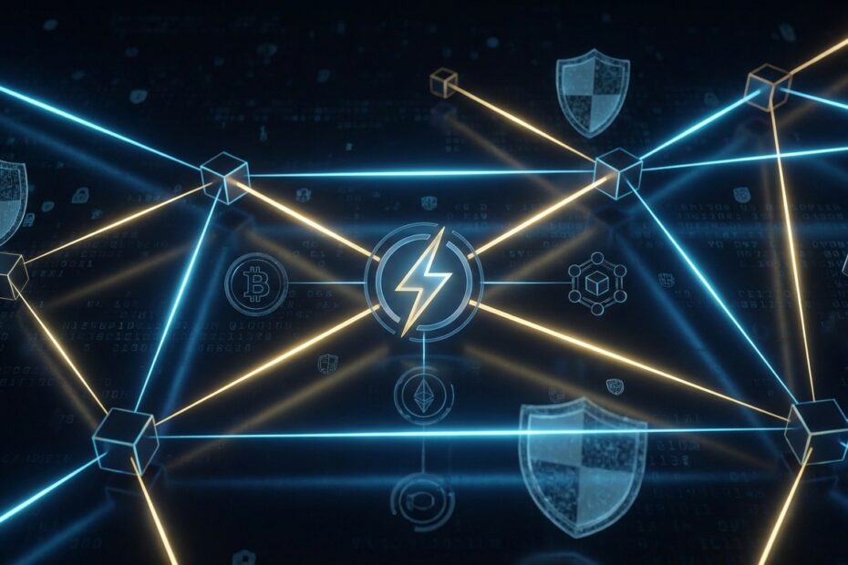 Representação gráfica da privacidade nas transações da Lightning Network