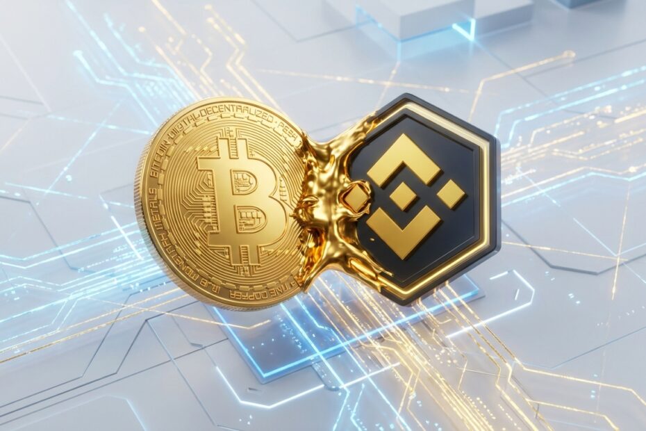 Representação digital do Bitcoin BEP20 na rede BNB Smart Chain