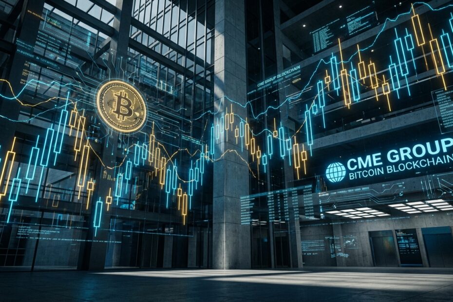 Gráficos de negociação de futuros de Bitcoin integrados à infraestrutura financeira da CME