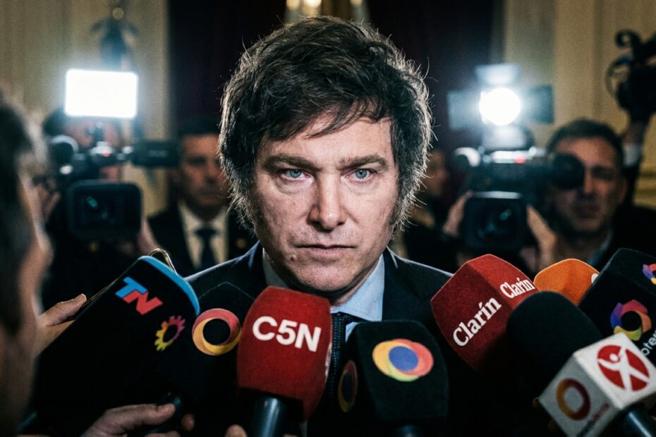 Presidente argentino em clima de tensão durante crise política