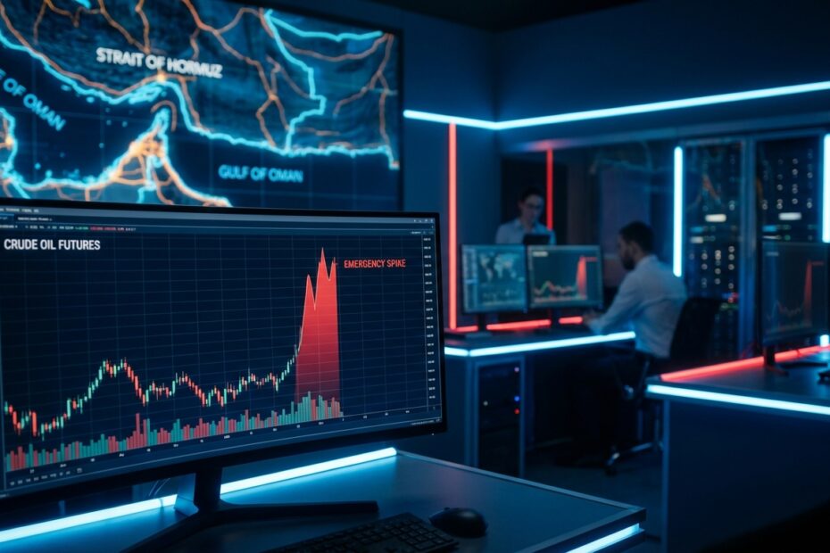 Gráfico digital mostra pico na saída de criptomoedas em meio a mapa do Oriente Médio